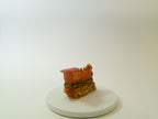Limoges France Red & Gold Train Trinket Box Hand Painted Porcelain