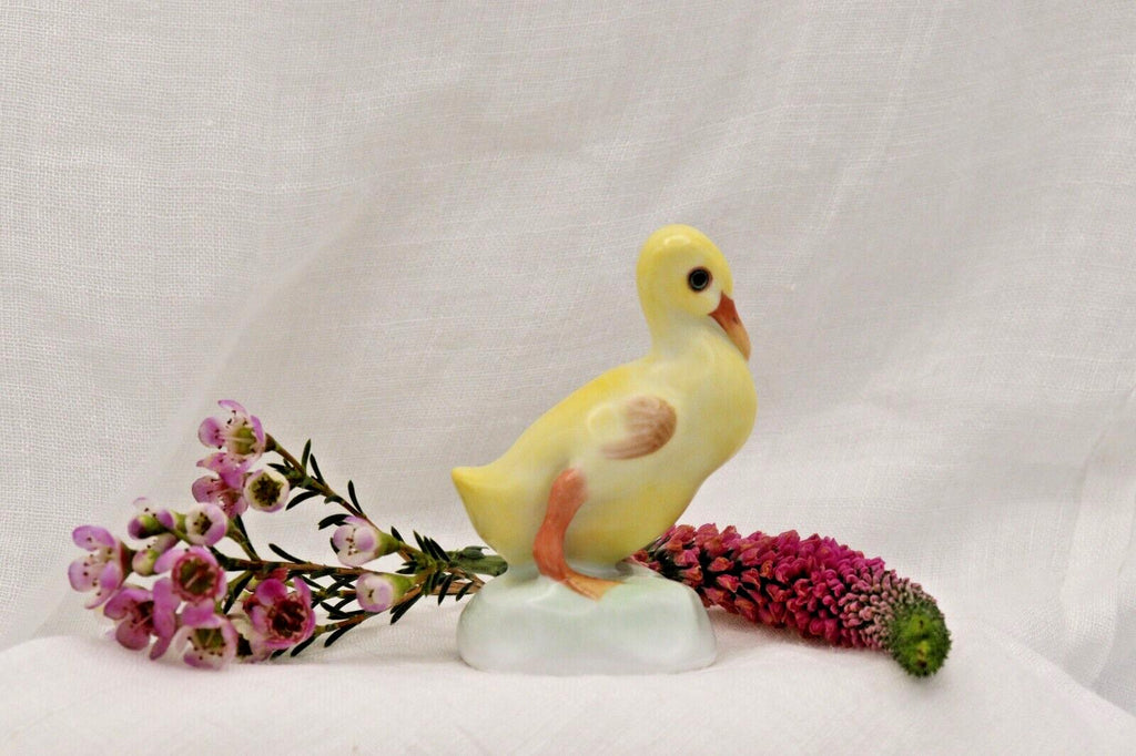 Herend Hungary Yellow Duckling Figurine Hand Painted Numbered Porcelain
