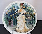 Limoges Porcelain Plate, Victorian Sarah in Bustle Dress (1875)