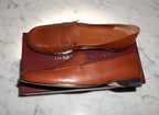 Antonio Melani Brown Leather Square Toe Loafers Size 8 | Slip-On Comfort Flats