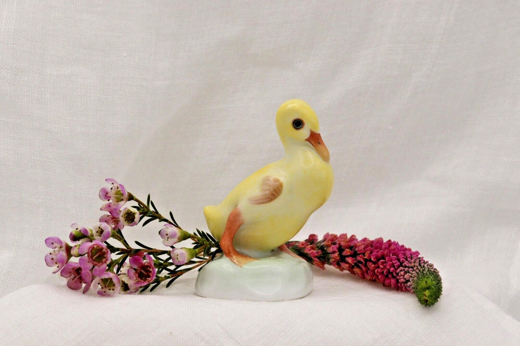 Herend Hungary Yellow Duckling Figurine Hand Painted Numbered Porcelain