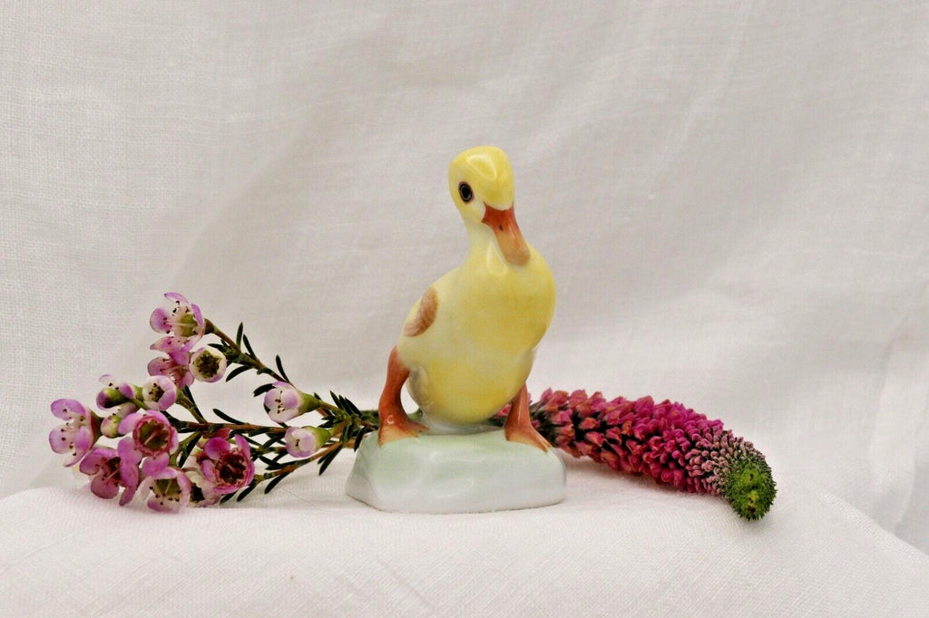 Herend Hungary Yellow Duckling Figurine Hand Painted Numbered Porcelain