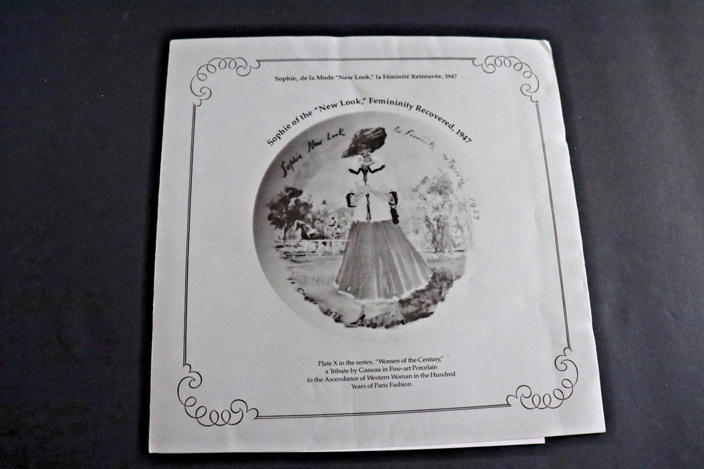 Sophie New Look Limoges Plate - Vintage 1947 Hand-Painted Porcelain