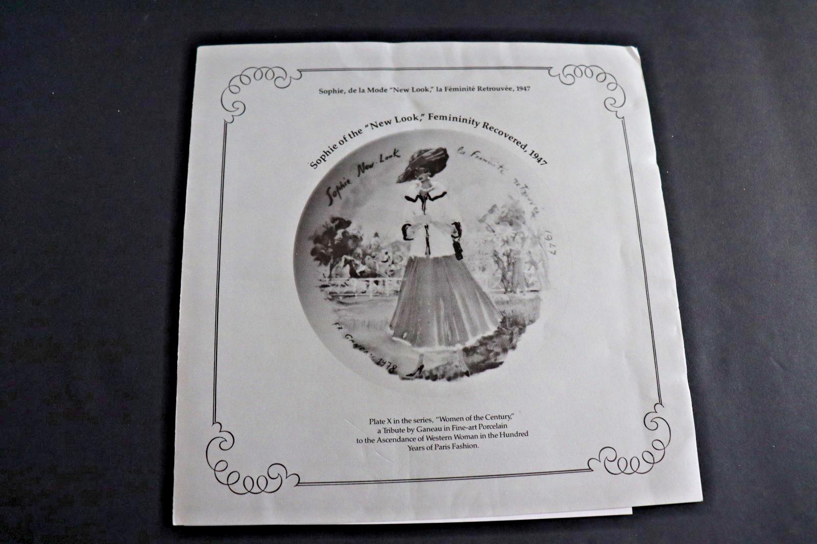 Sophie New Look Limoges Plate - Vintage 1947 Hand-Painted Porcelain