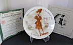 Helene the Intrepid Plate: 1943 Vintage Fashion - Limoges Porcelain