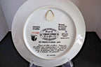 Francoise in Trousers Porcelain Plate - Vintage 1960s Limoges Art