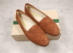 Cole Hann Woven Suede Loafers - Women's Brown Slip-On Flats for Everyday Wear - Sz 8.5