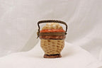 Limoges France Peint Main Egg Basket Trinket Box Hand Painted Porcelain