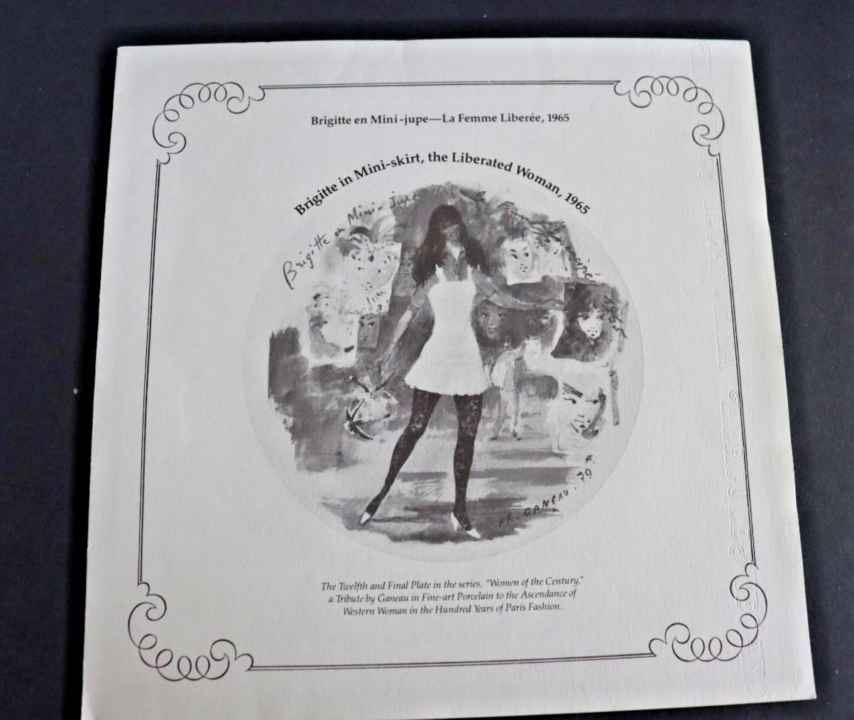 Brigitte Mini-Skirt Plate: 1960s Limoges Porcelain (Collectible Art)
