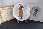 Limoges Collectible Plate - Hand-Painted 1890 Sportswoman Art