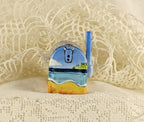 Limoges France Beach Mailbox Trinket Box Tropical Coastal Scene Limited Edition