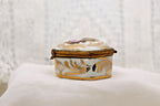 Vintage Limoges France Romantic Couple Trinket Box Hand Painted Porcelain