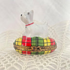 Limoges France Peint Main Signed Westie/Scottie Dog Trinket Box
