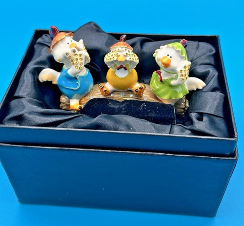 Keren Kopal Ducklings Hear No Evil See No Evil Speak No Evil Trinket Box