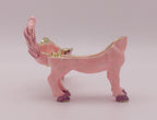 Keren Kopal Pink Horse Trinket Box | Jeweled Enamel Pony Keepsake Box | Swarovski Crystal Collectible
