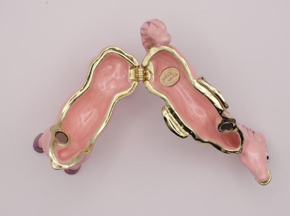 Keren Kopal Pink Horse Trinket Box | Jeweled Enamel Pony Keepsake Box | Swarovski Crystal Collectible