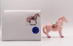 Keren Kopal Pink Horse Trinket Box | Jeweled Enamel Pony Keepsake Box | Swarovski Crystal Collectible