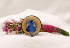 Vintage Bluebird Trinket Box | Hand Painted Porcelain Bird Keepsake Box | Hinged Floral Collectible Gift