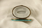 Limoges France Venetian Gondola Trinket Box Oval Porcelain Ltd Ed Repaired