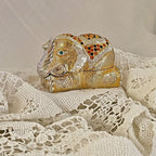 Jeweled Indonesian Elephant Trinket Box Enamel Crystal Keepsake Box (magnetic closure)