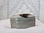 Limoges France Heart Trinket Box Bayeux Tapestry Hand Painted Porcelain