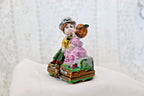 Limoges Porcelain Trinket Box, Kissing Couple (3 x 2 inches)