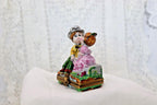 Limoges Porcelain Trinket Box, Kissing Couple (3 x 2 inches)