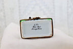 Limoges Porcelain Trinket Box, Kissing Couple (3 x 2 inches)