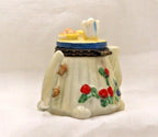 Porcelain Teapot Trinket Box - Colorful, Glossy Finish