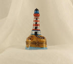 Limoges France Nautical Trinket Box | Lighthouse Seaside Keepsake