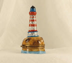 Limoges France Nautical Trinket Box | Lighthouse Seaside Keepsake