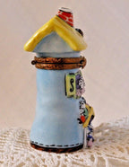 Limoges Old Woman in a Shoe Trinket Box | Mouse Family Collectible