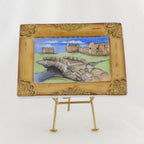 Limoges | Scottish Golf Course 18th hole Trinket Box | Hand Painted Porcelain Keepsake Box | Scotland Souvenir