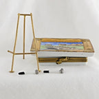 Limoges | Scottish Golf Course 18th hole Trinket Box | Hand Painted Porcelain Keepsake Box | Scotland Souvenir