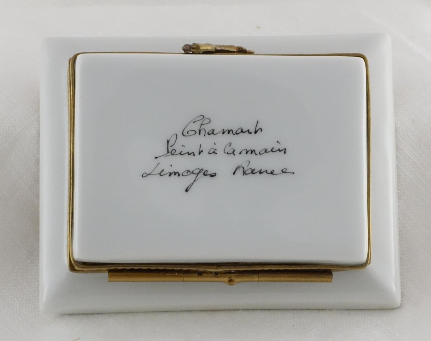 Limoges | Scottish Golf Course 18th hole Trinket Box | Hand Painted Porcelain Keepsake Box | Scotland Souvenir