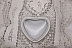 Limoges France Heart Trinket Box Paris Rencontre Au Café | Hand Painted Porcelain