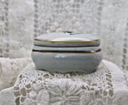Limoges France Heart Trinket Box Paris Rencontre Au Café | Hand Painted Porcelain