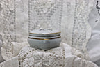 Limoges France Heart Trinket Box Paris Rencontre Au Café | Hand Painted Porcelain