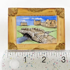 Limoges | Scottish Golf Course 18th hole Trinket Box | Hand Painted Porcelain Keepsake Box | Scotland Souvenir