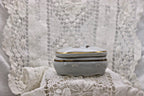 Limoges France Heart Trinket Box Paris Rencontre Au Café | Hand Painted Porcelain