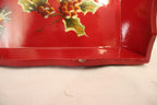 Jolly Ol' Snowy Wood Serving Tray - Rustic Oblong 16.5x11"