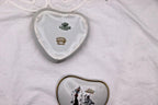 Limoges France Heart Trinket Box Paris Rencontre Au Café | Hand Painted Porcelain