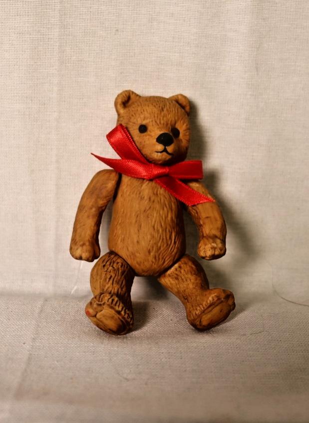 Vintage Porcelain Teddy Bear: Department 56 Collectible Figurine