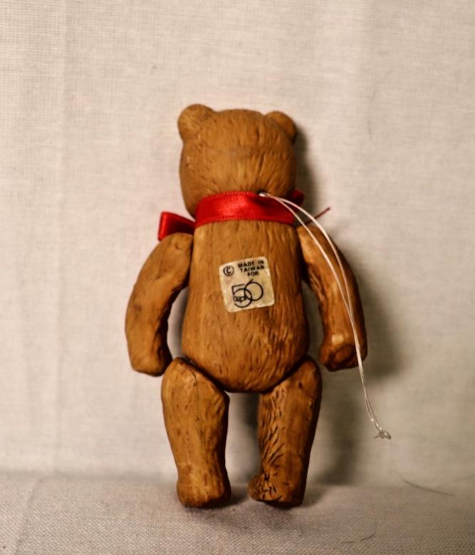 Vintage Porcelain Teddy Bear: Department 56 Collectible Figurine