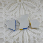 Limoges France 3 Piece Puzzle Trinket Box | Hand Painted Interlocking pieces