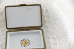 Limoges France 3 Piece Puzzle Trinket Box | Hand Painted Interlocking pieces