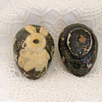 Vintage Hand Painted Papier Mache Egg with adorable bunny
