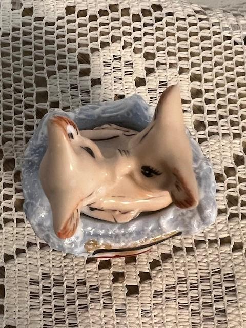 Limoges France Valentine Pigs in Bathtub Trinket Box Hand Painted Porcelain