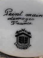 Limoges France Valentine Pigs in Bathtub Trinket Box Hand Painted Porcelain