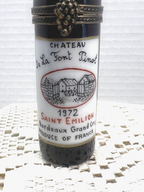 Limoges France Chateau Liquor Bottle Trinket Box | Hand Painted Porcelain